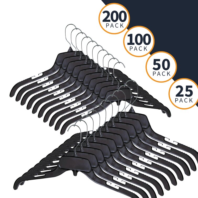Masiah Plastic Standard Hanger for Dress/Shirt/Sweater (Set of 10) Rebrilliant