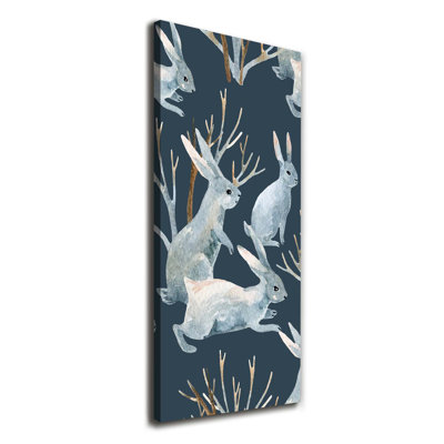 rabbits 1 Piece Wrapped Canvas Wall Art