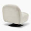 Tava Upholstered Swivel Accent Armchair - Stylish Retro Inspired Curved Cushion-1023482375