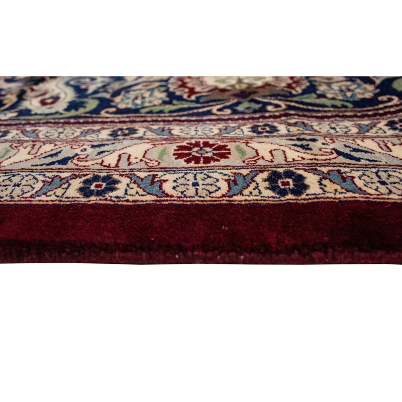 Tapis décoratif en laine de conception unique noué à la main new age burgundy 12 pi 1 po x 16 pi 4 po Wali