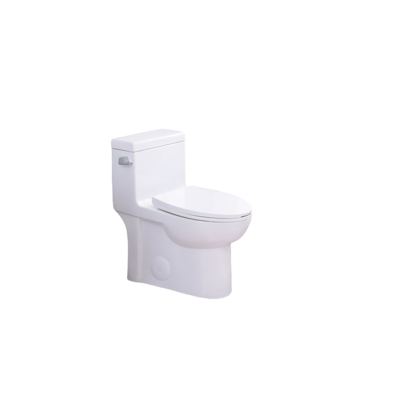 Toilette économiseur d'eau 1,28 po, conception allongée et confortable, siège, chasse d'eau de 1000 grammes, blanc brillant 003S, appareil de salle de bain au sol, hauteur latérale, score de chasse d'eau, fixation brillante