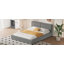 Grand lit plateforme tapissier avec tissu en velours-1640425213