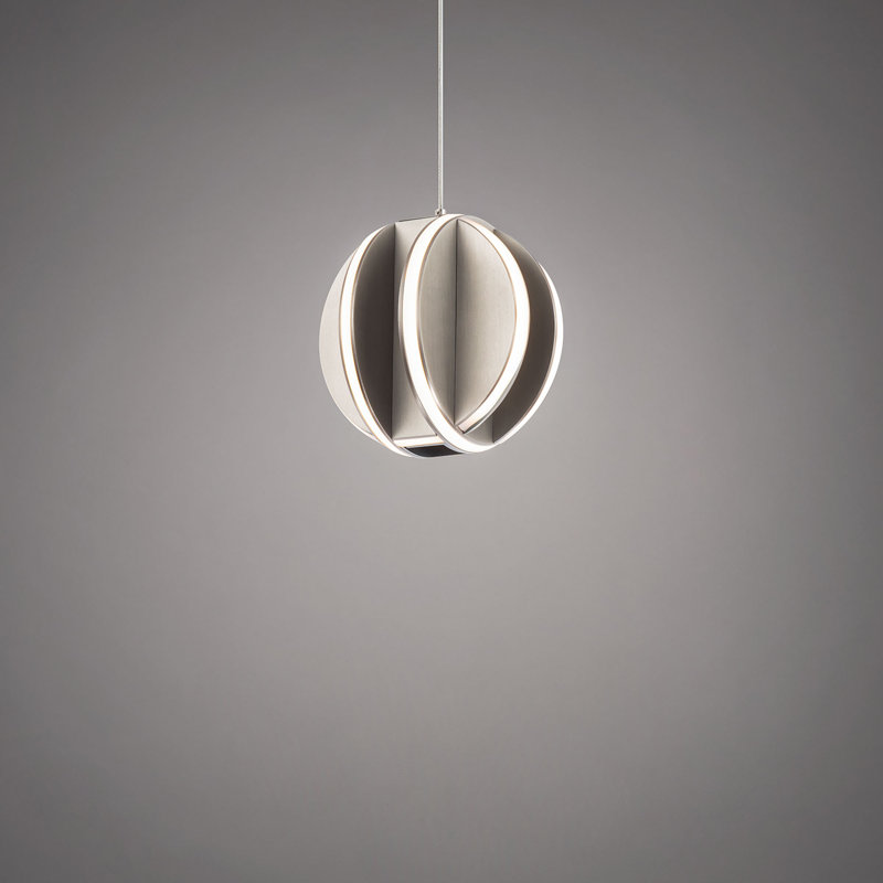 Carillion 1 - Light LED Pendant, Brushed Nickel