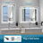 LED Bathroom Mirror With Lights Wall Vanity LED Mirror Stepless Dimmable, Double Front And Backlight, Anti-Fog, Memory Smart Mirror For Bathroom