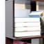 Bibliothèque moderne à 5 niveaux avec rangement en bois aggloméré-132969401