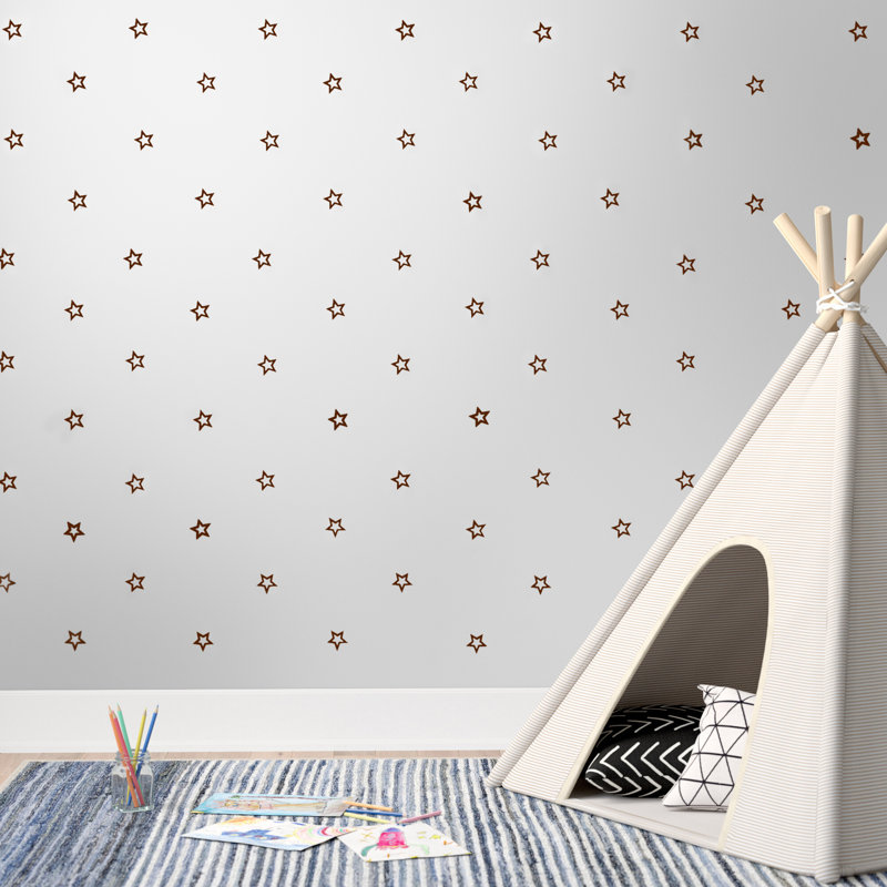 Rozlynn Abstract Wall Decal, Chocolate Brown