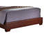 Lit rustique brun clair pour chambres douillettes et confortables