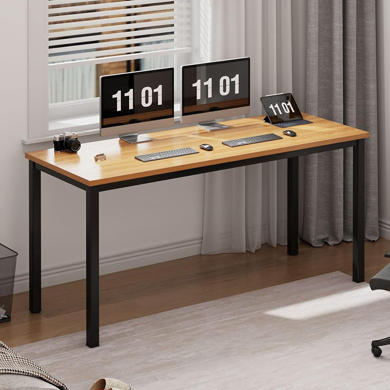 Bureau Rockett, Blanc / blanc, 29.5" H x 55" W x 23.6" D