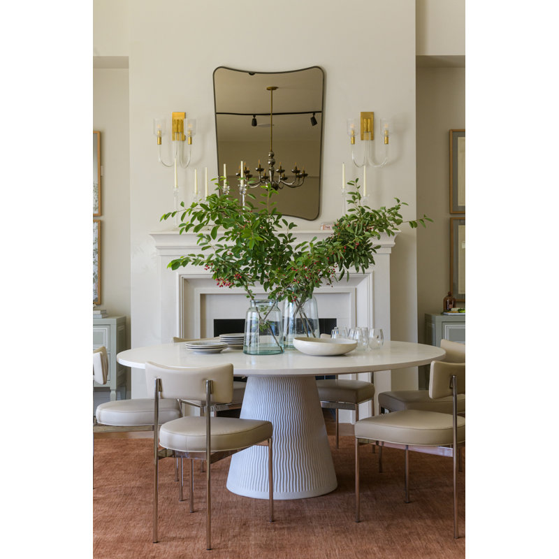 Lucca Round Dining Table, 30.5" H x 60" L x 60" W