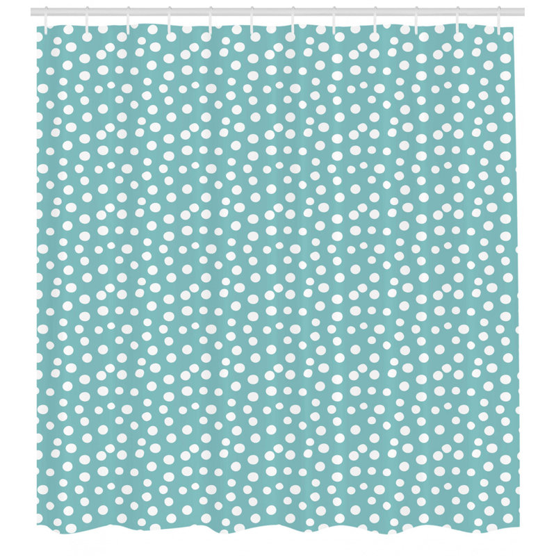 Shower Curtain with Hooks Included, 70" H x 69" W