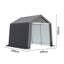 Orodell 8 ft. W x 8 ft. D Galvanised Pipe Apex Tool Shed
