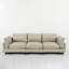 Canapé modulaire rembourré 4 pièces avec 2 repose-pieds-2075734278-2075734281