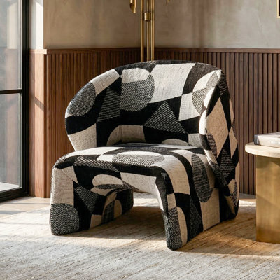 Fauteuil d'appoint rembourré à dossier bas Premier