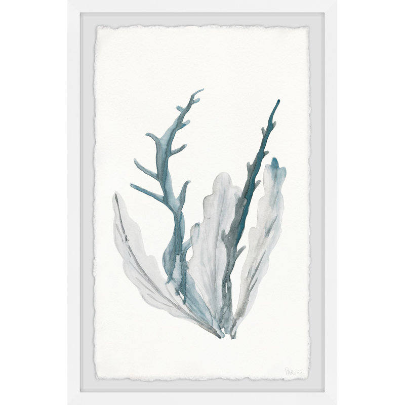 Blue Coral by Parvez Taj - Single Picture Frame Painting, 45 cm H x 38 cm W