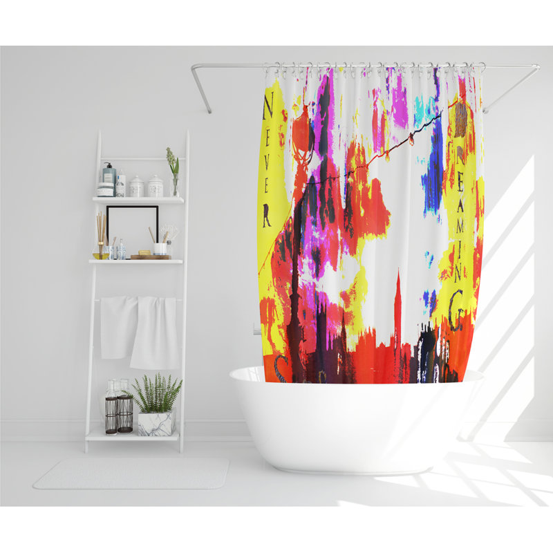 Dilon Polyester Shower Curtain Set