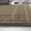 2 Piece Bathroom Rug Set Greek Key Pattern Bath Mat & Pedestal Mat Non Slip Rubber Back Soft Absorbent Mats-19840739