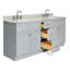 Ensemble de meuble-lavabo double 73 po Partham-67491740