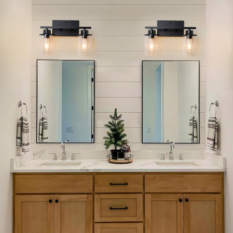 Addam 2 - Light Dimmable Vanity Light, Black