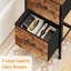 Braelon 42cm W Metal Bedside Table-1229283016