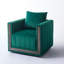 Fauteuil demi-tonneau pivotant rembourré-171434950