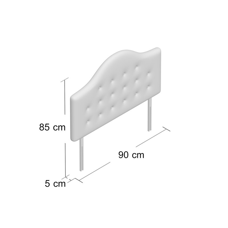 Leclaire Upholstered Headboard, Single (3'), Duckegg