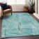 Premium Machine Washable Prisco Teal Rug