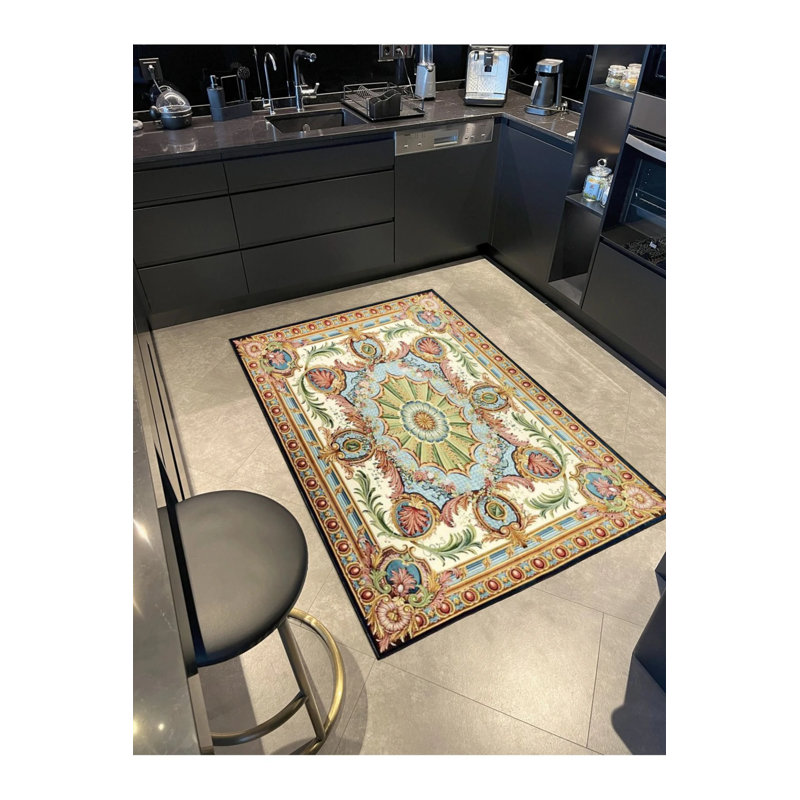 Tapis traditionnel traditionnel, Rectangle 5 pi 2 po x 7 pi 7 po