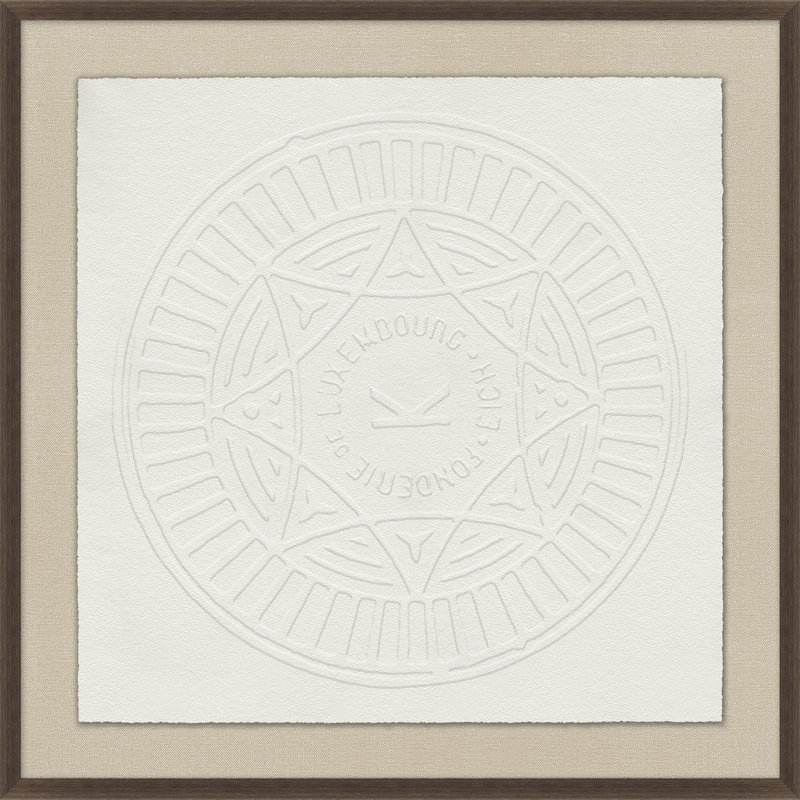 Man Hole 5 Print by Thom Filicia, White, 29"H x 29"W x 1.38"D
