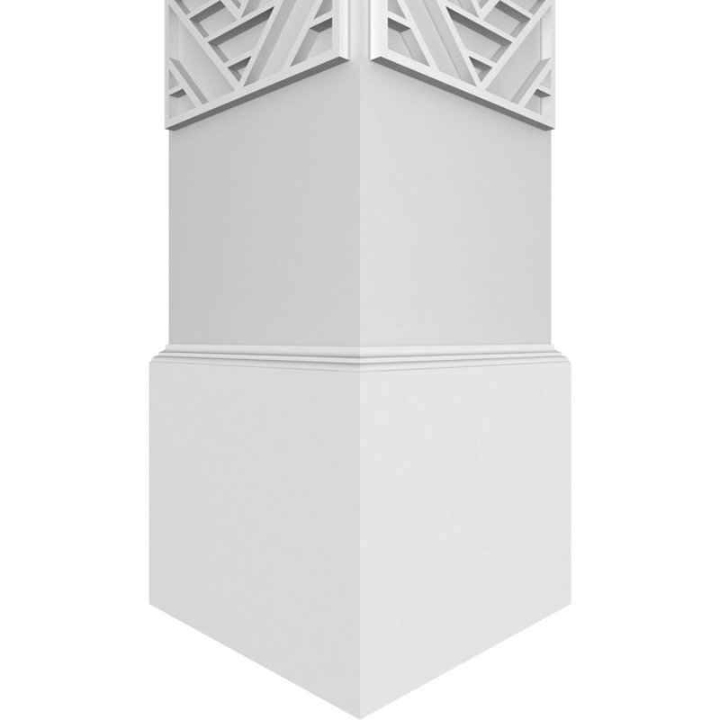 Gilcrest carré non effilé avec colonne standard Capital et standard, H 108 po x l 11,625 po x P 11,625 po