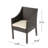 Amarveer Premium All-Weather Wicker Outdoor Dining Armchair with Cushion-364937473