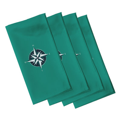 Ensemble de serviettes 4 pièces à motif de compas Hancock