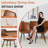 Round Dining Table Set for 4(1 Table + 4 Chairs)-2582311-2582312