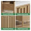 Meuble-lavabo autoportant de 24 po avec lavabo à surface solide, armoire de rangement avec 2 portes et tiroir