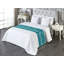 Chemin de lit abstrait Ambesonne, ornements ronds, bleu ardoise, vert sauge-106937468