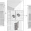 Armoire de salle de bain murale l 26 "x H 25" x p 8,5 "