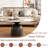 Modern Round Coffee Table with Faux Marble Tabletop and Pedestal Solid Wood, Cocktail Table for Living room & Home Decor-1744244496-1724320320-1724320341