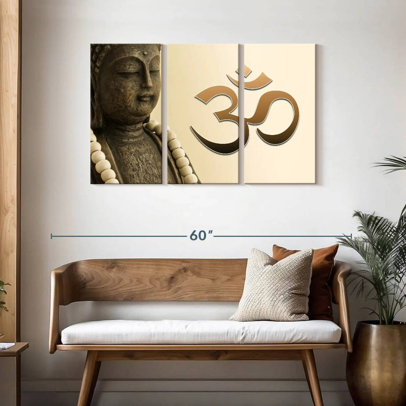 Enseigne de Bouddha Adella, H 28 po x l 45 po