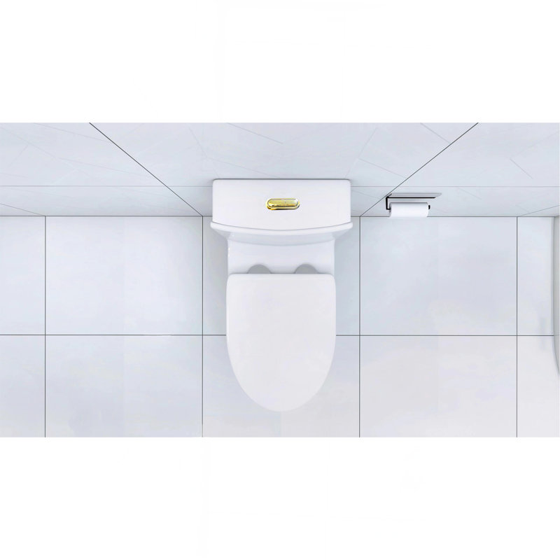 Toilette allongée une pièce - blanc