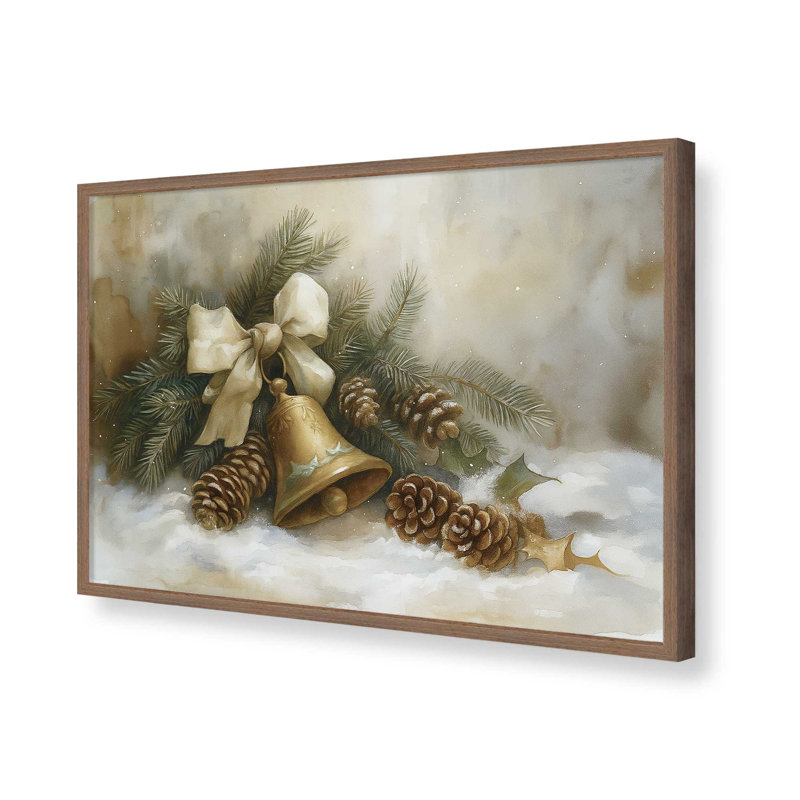 Golden Carol, reproduction d'art, 12 po x 16 po, Noyer