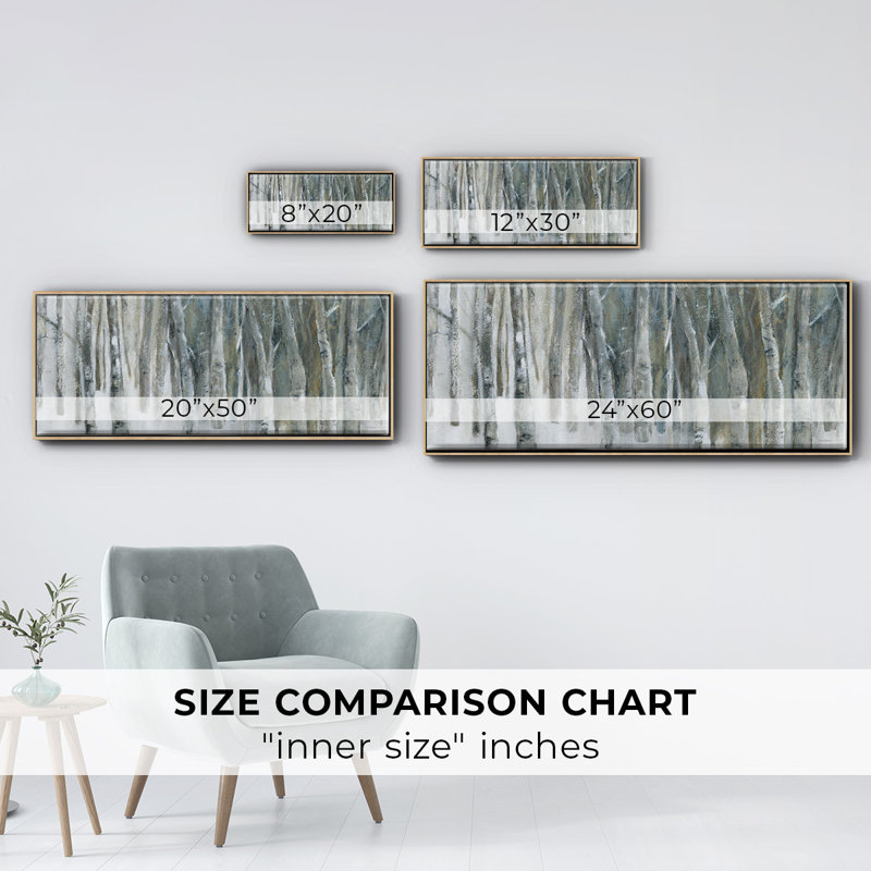 Banff Birch Grove- Framed Canvas