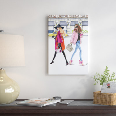 « février rose fashionistas », impression sur toile
