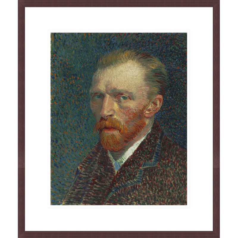 Autoportrait par Vincent van Gogh, impression giclée sur cadre, H 20,92 po x l 17,75 po