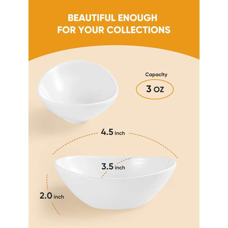 4.5 Inch Mini Dip Bowl Set of 8