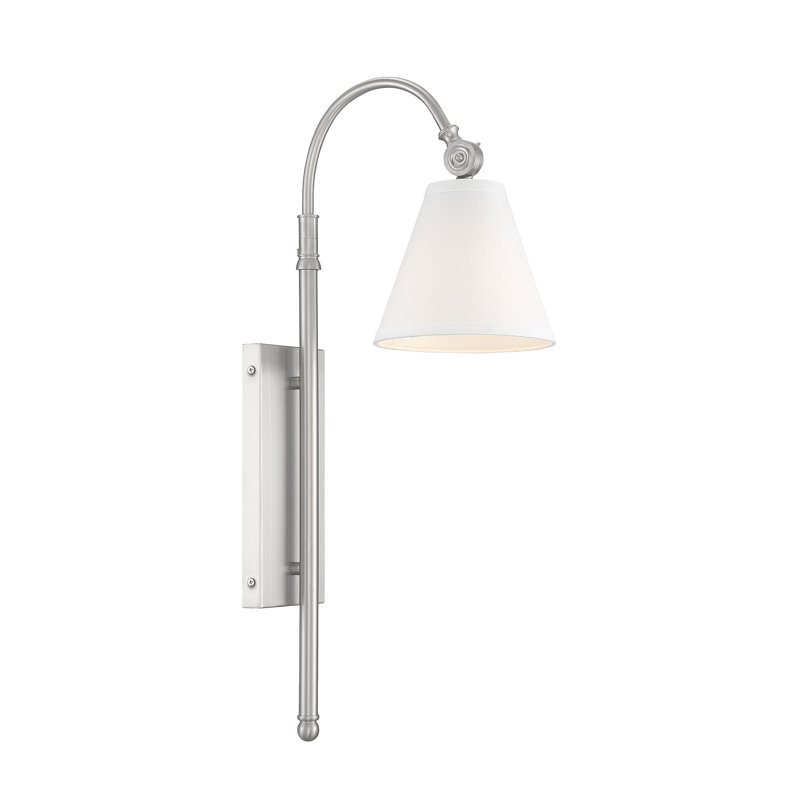 Moniquea Armed Sconce, Satin Nickel