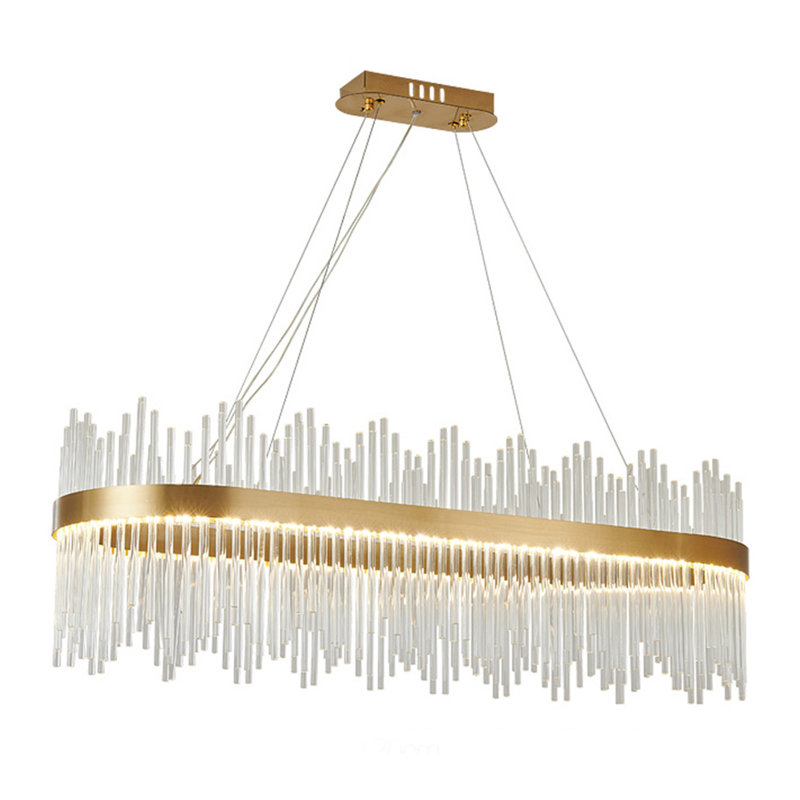 Led Chandelier Ceiling Light Modern Crystal Light Shades For Livingroom, Bedroom, 20cm H x 60cm W x 25cm D