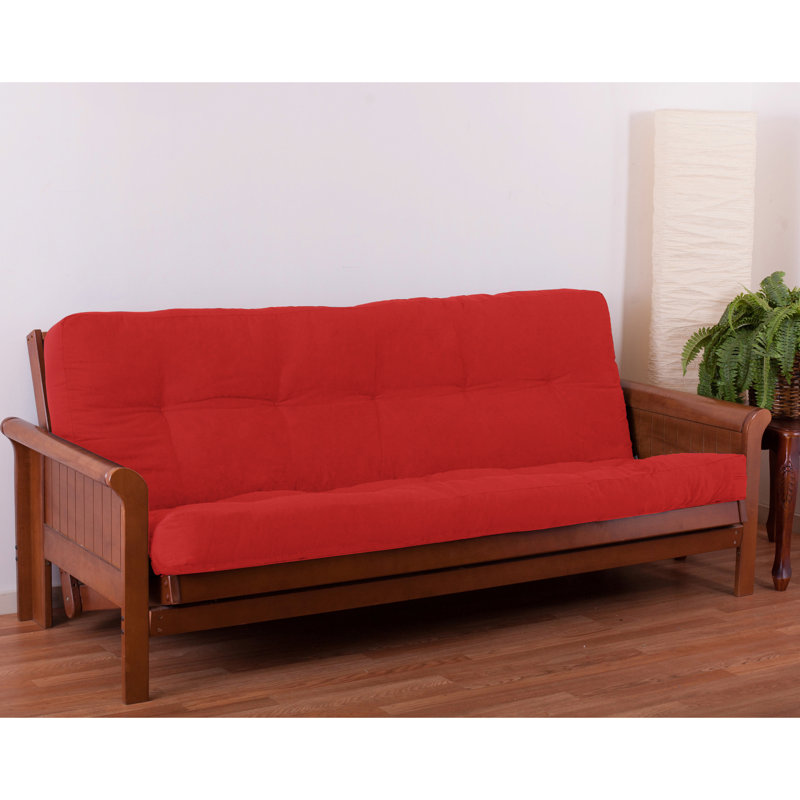 6'' Futon  Mattress, Red, Full