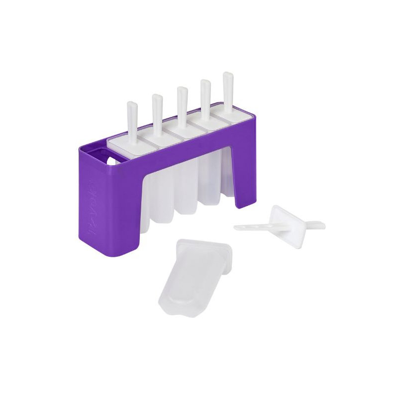 Tovolo Wavy Pop Molds with Tray (Set of 6)