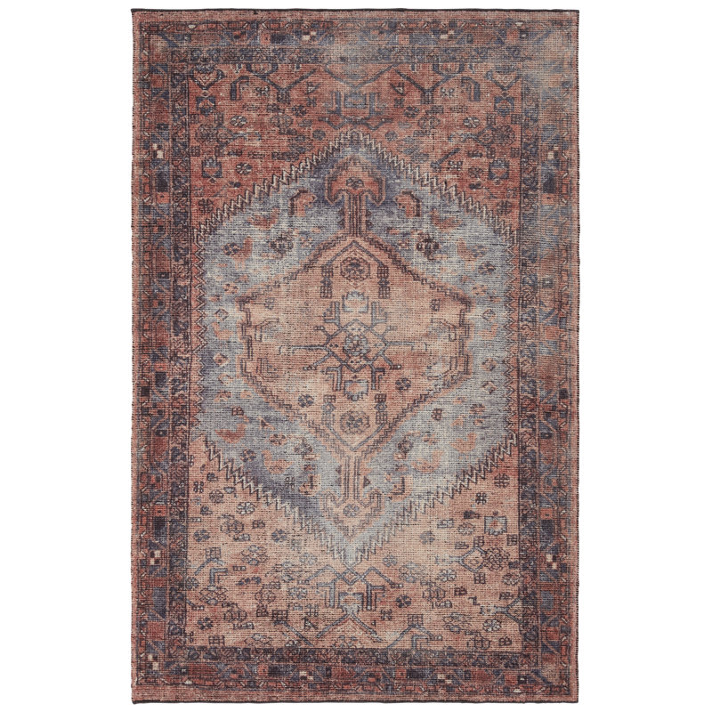 Tapis rouge Bungalow Bungalow Assata, Rectangle de 5 pi x 8 pi