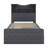 Thersia Platform Bed Frame with 4 Open Storage Shelves-1379321531