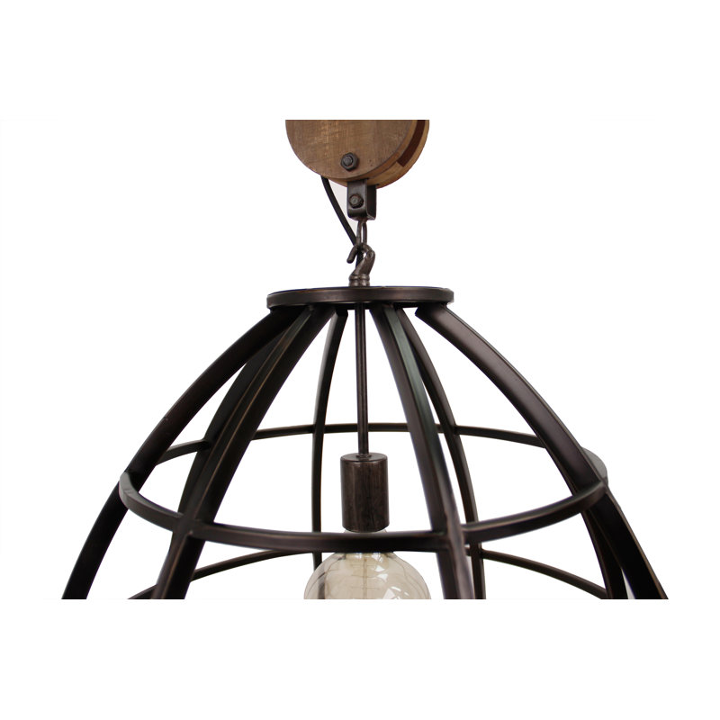 Lederman 1 - Light Single Dome Pendant, 170cm H x 60cm W x 60cm D
